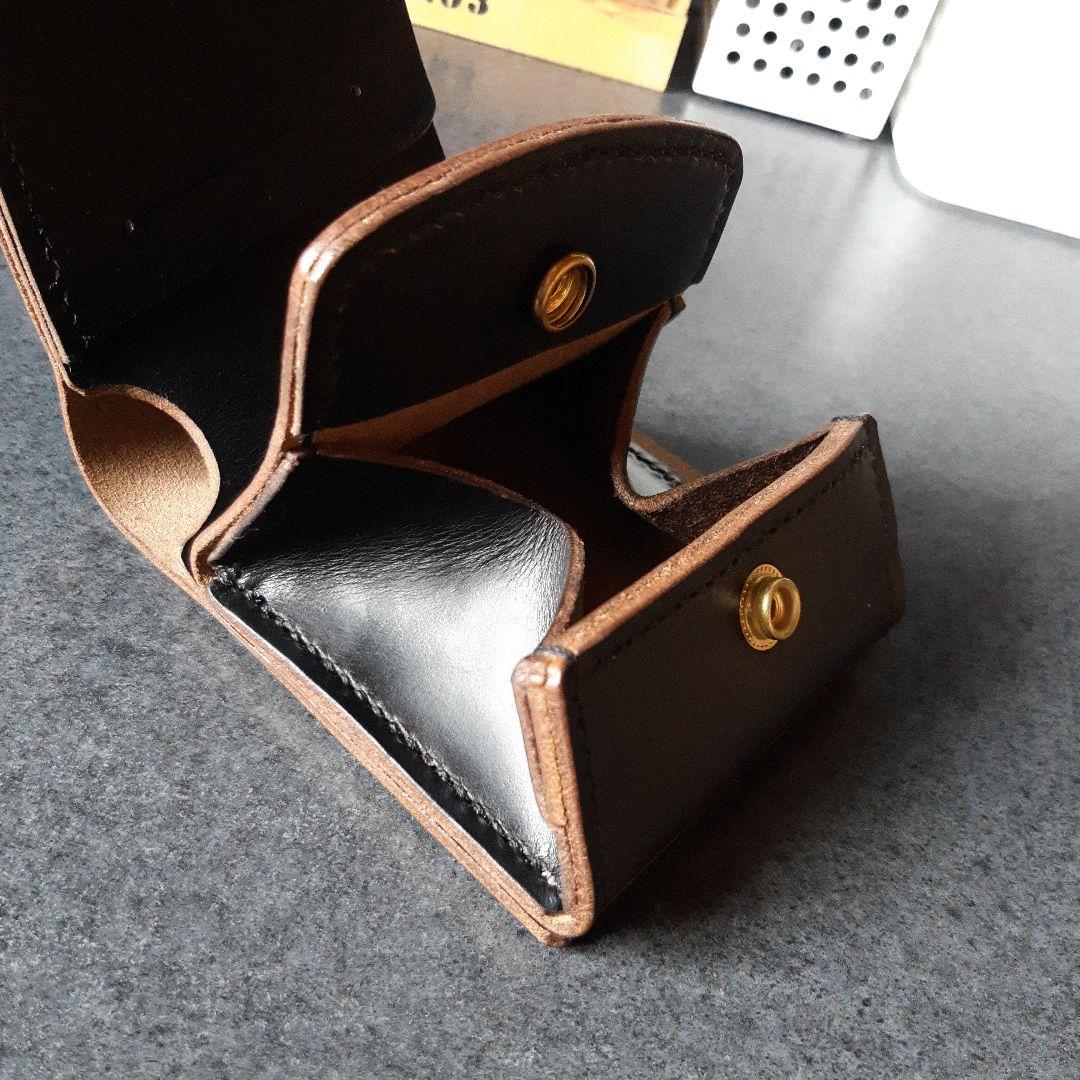 HORWEEN★クロムエクセル　二つ折り財布 オールブラック