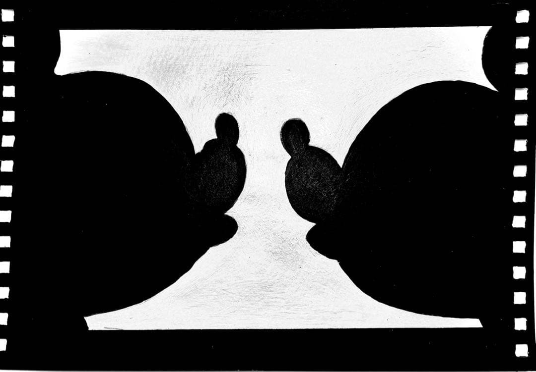 絵画　ミッキー＋ミニー 恋人達の銀食器 / Lover's silverware