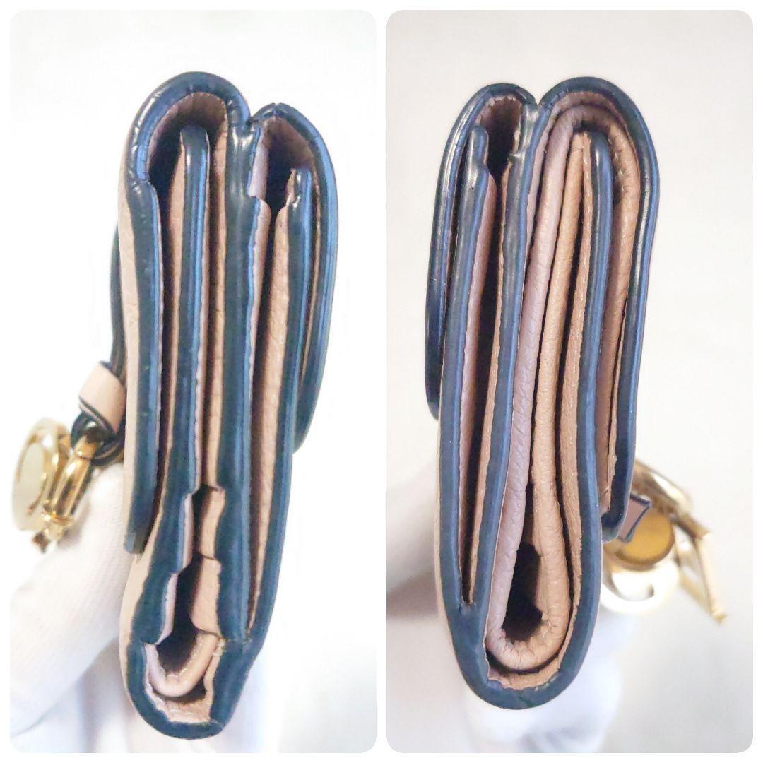 【美品・大人気】クロエ コンパクトウォレット アルファベット チャーム ピンク系