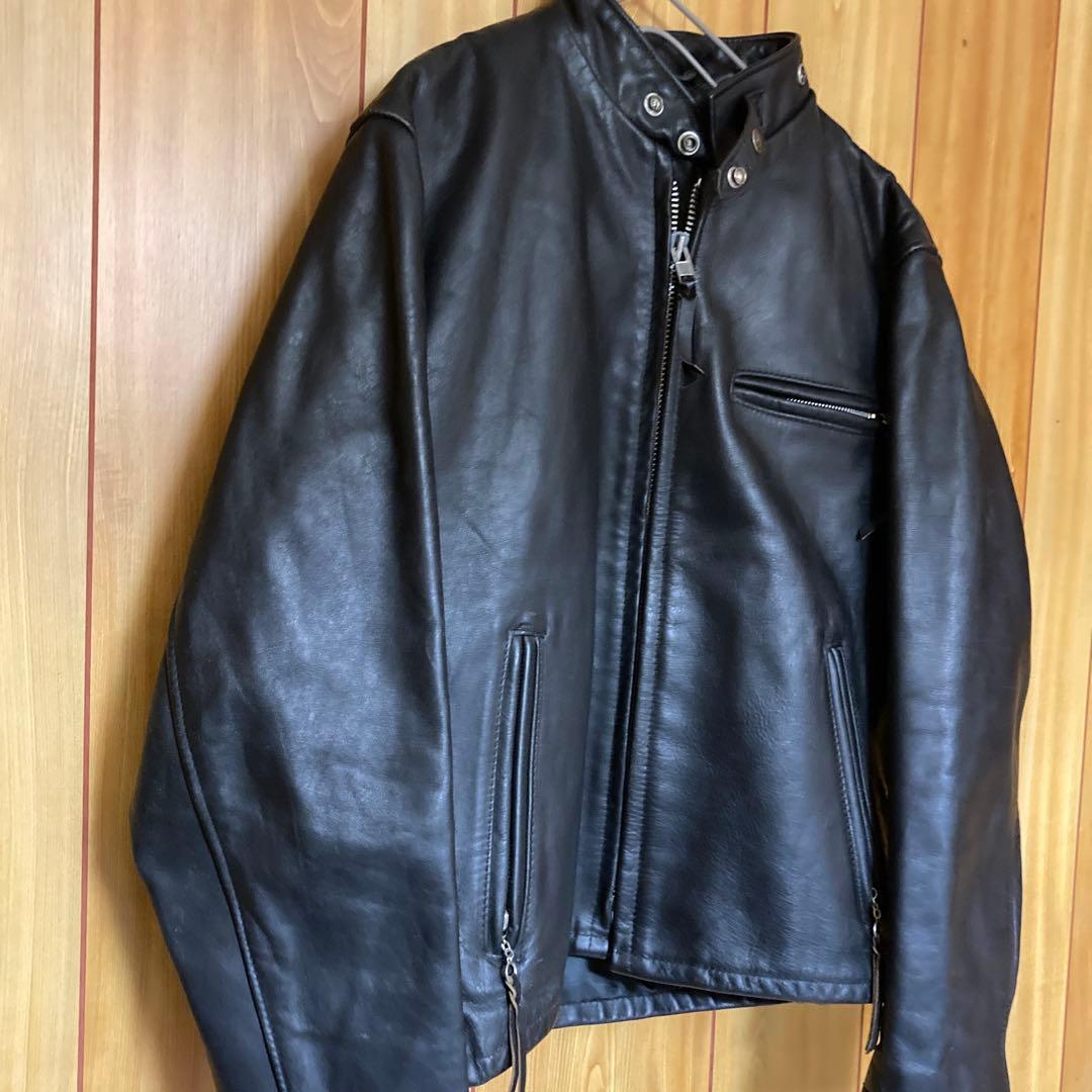 Schott 米国製641 ライナー付 ライダースジャケット ブラック 40