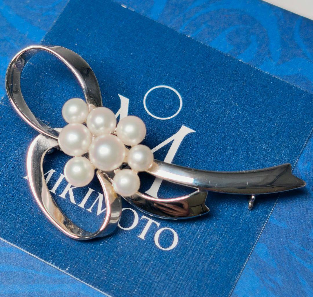 【極美品 最高級!!】ミキモト ブローチ パール フォーマル 正規品 皇室御用達