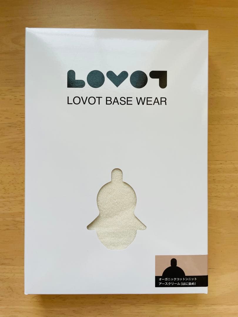 LOVOT オーガニックコットンニット(はに染め) アースクリーム