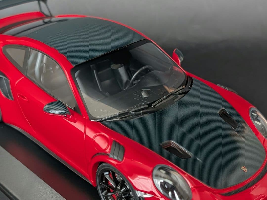 ミニチャンプス 1/18 ポルシェ 911 GT3 RS 2019 レッド