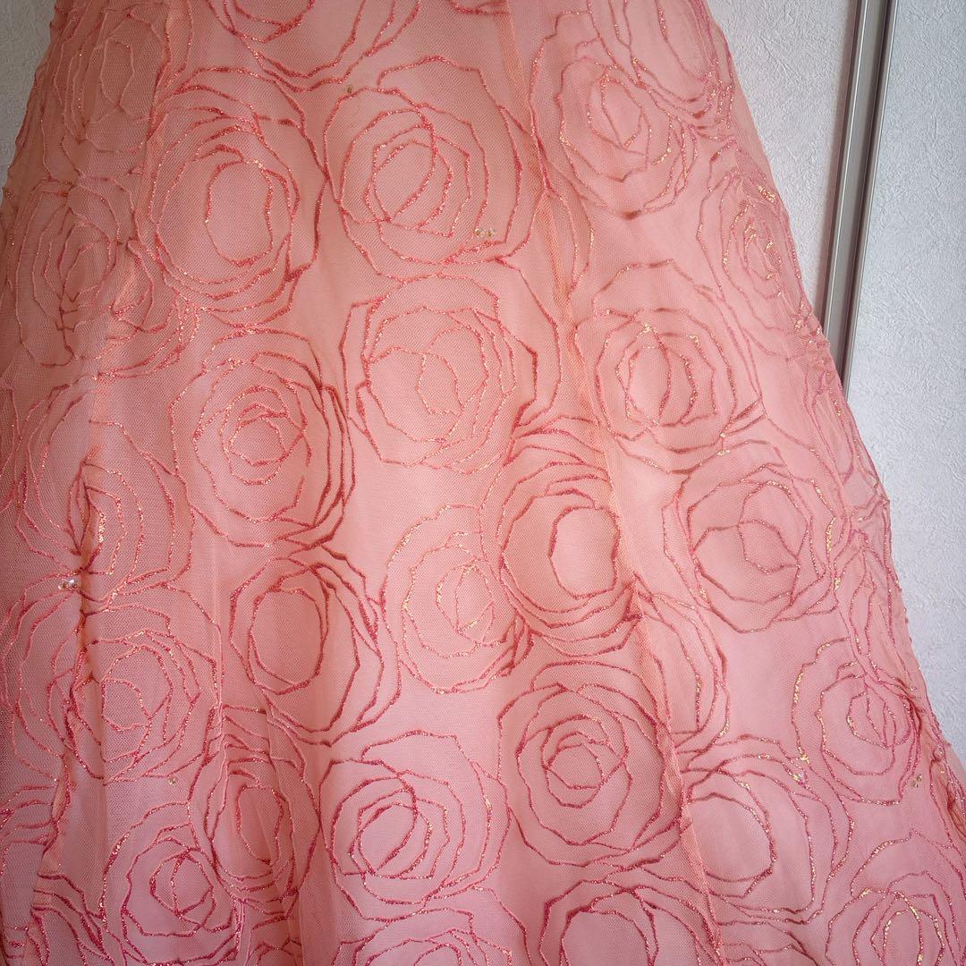 flowerpink ドレス 11号 約Lサイズ(ウエディング結婚式発表会演奏会