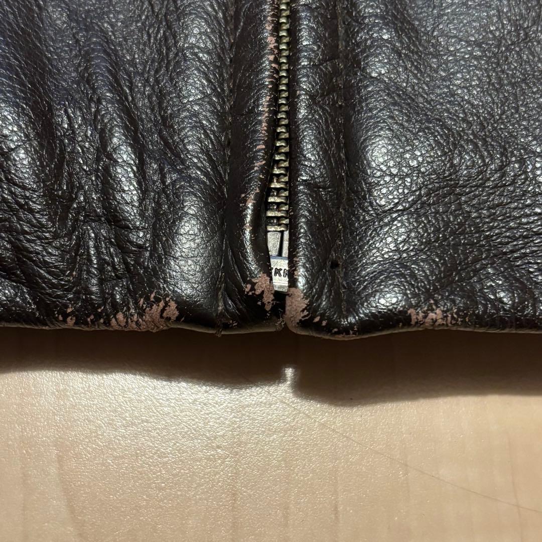 90s old ギャップ 本革 レザージャケット ブルゾン 中綿キルト y2k