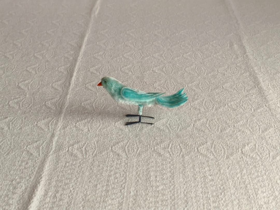 * vintage bird ❀ * アイスブルーの モール バード