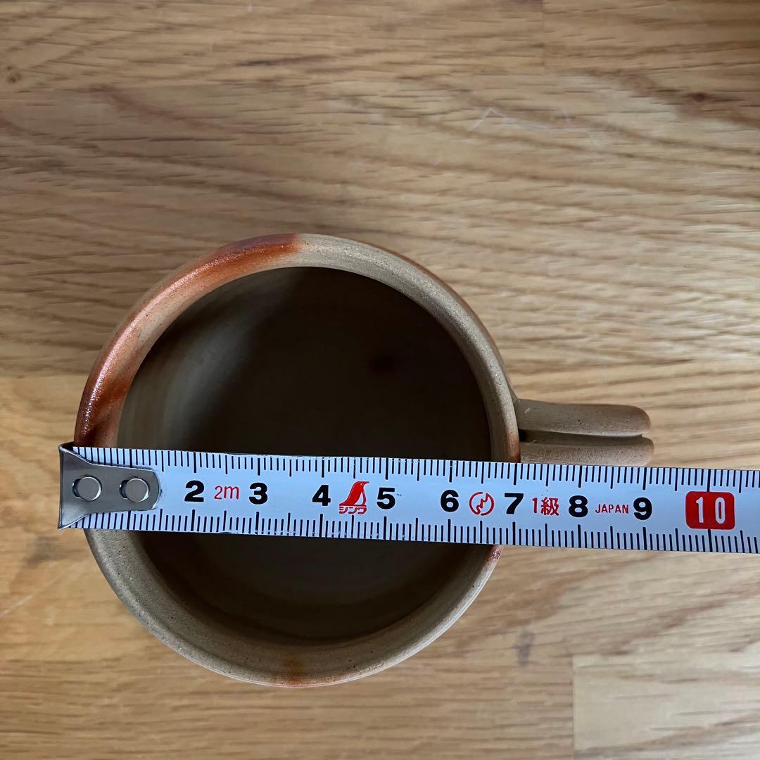 備前焼　カップ&ソーサー　4組　火襷