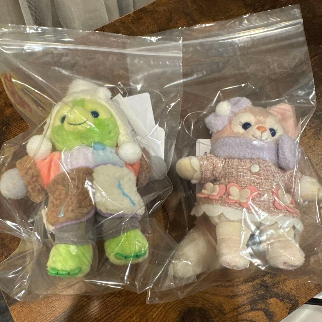 ぬいぐるみバッジ　リーナベル&オルメル2点セット 限定カード付き