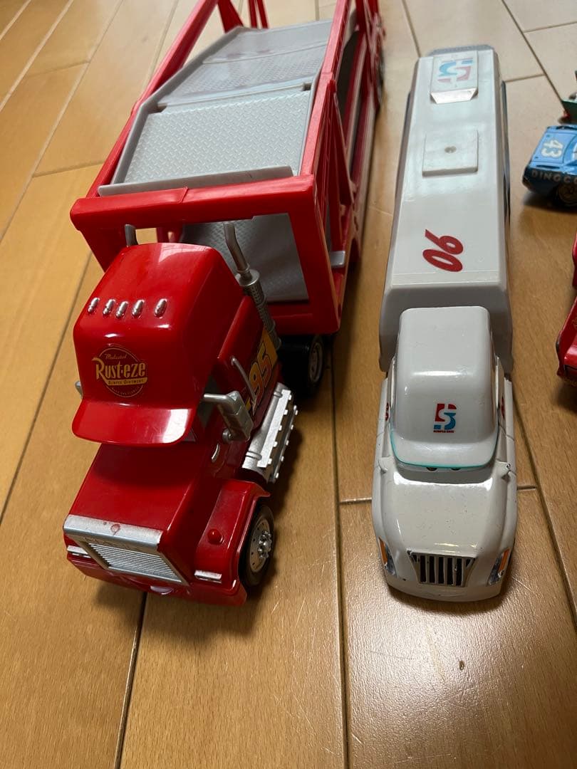 レア】カーズ　カーキャリア（34cm）ポンシートレーラーまとめセットアメリカ希少