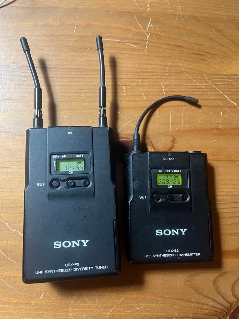 SONY UWP-V1 UTX-B2 URX-P2 ワイヤレスマイク送受信機