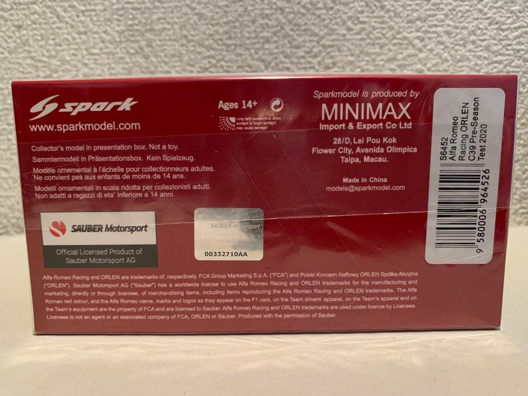 1/43 Alfa Romeo ORLEN C39 K.ライコネン