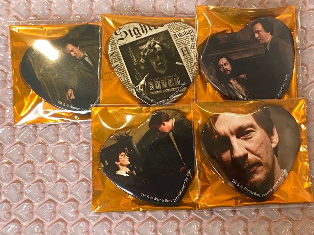 ハリーポッター ハリポタ ハート 缶バッジ シリウス ルーピン