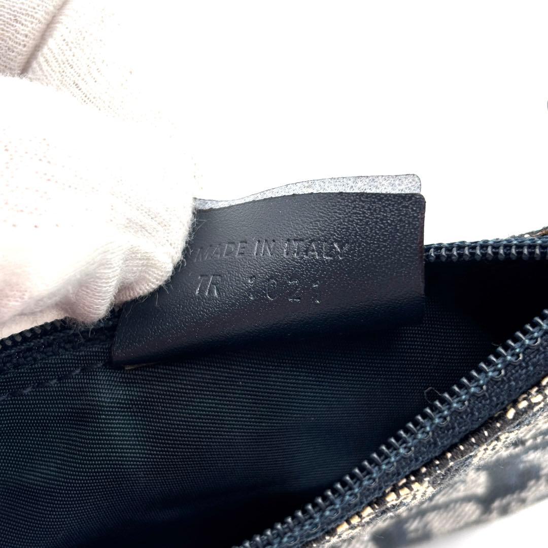 【正規品】ディオール ケース サドル トロッター キーリング ネイビー 金