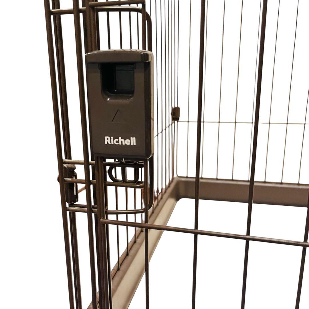 Richell リッチェル お掃除簡単ペットサークル 犬用ケージ　給水器付き