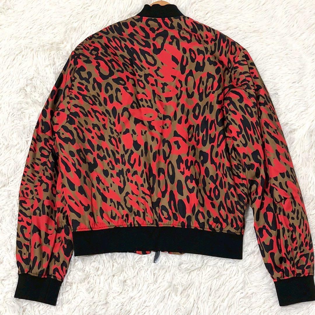 美品◎DSQUARED2 レオパード ブルゾン ボンバージャケット 48サイズ