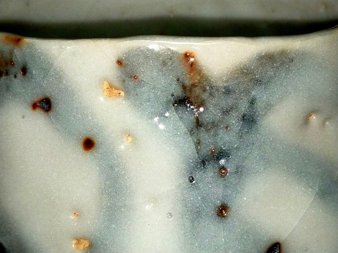 ♥美濃焼♥　志野　茶碗　⑥　無銘　茶道具　骨董　古玩