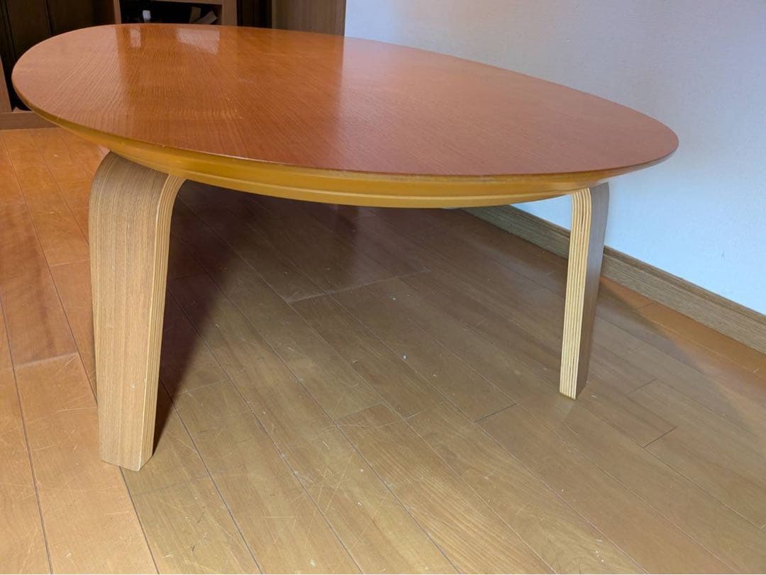 ■送料込■無印 木製楕円こたつ 曲木脚フラットヒーター タモ材 暖房器具MUJI