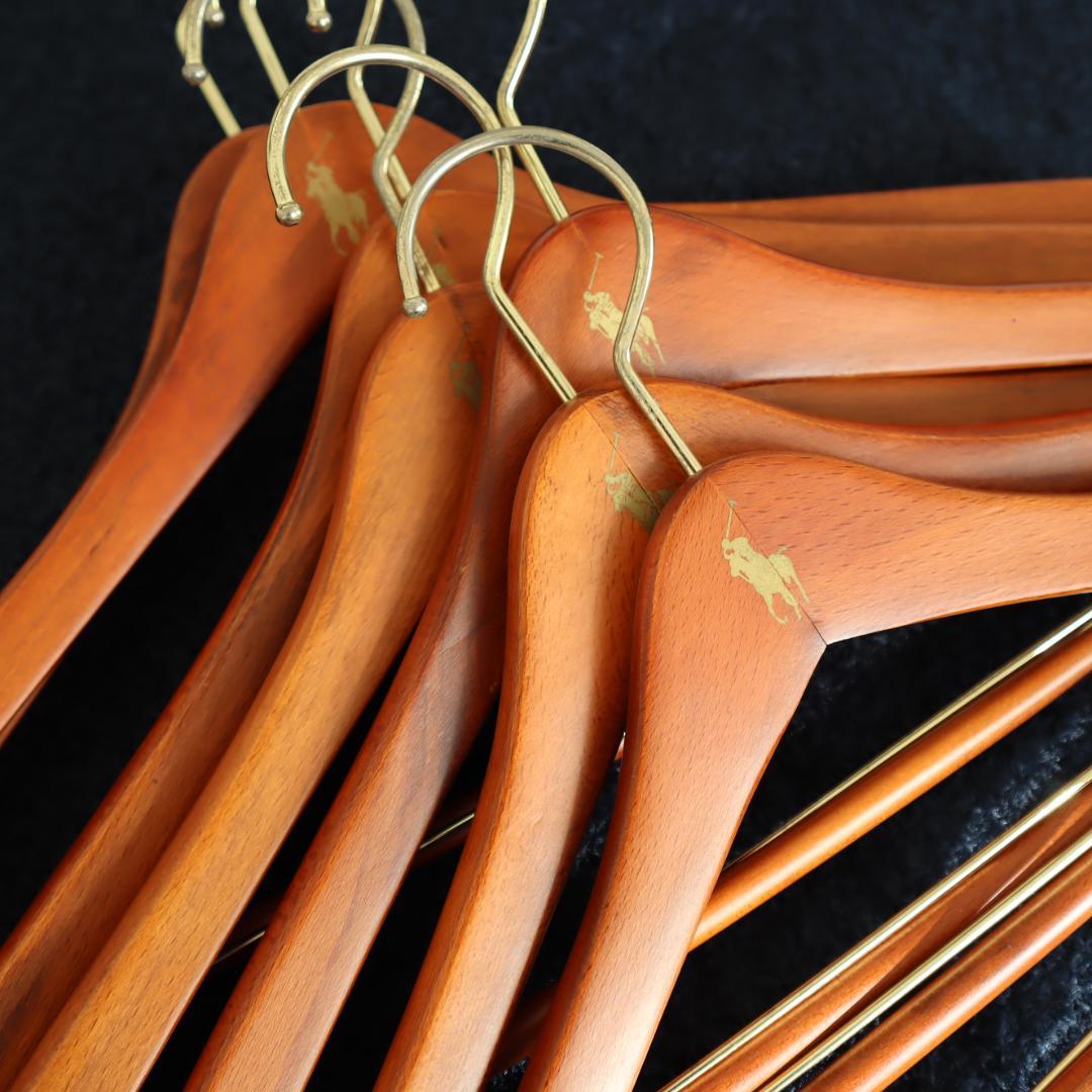 ポロラルフローレン 木製ハンガー　7本セット