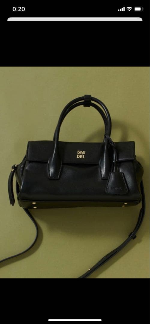 新品同様　スナイデル　フラップボストンバッグ