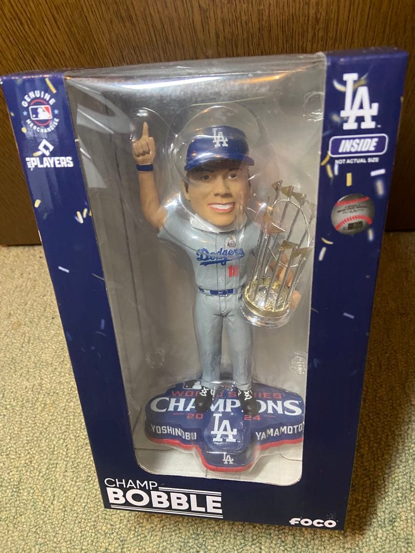 MLB ボブルヘッド 2024 WSチャンピオン 山本 由伸/ドジャース