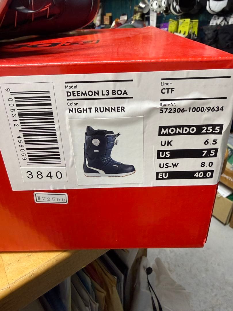 DEELUXE DEEMON L3 boa ネイビー 25.5 展示品セール