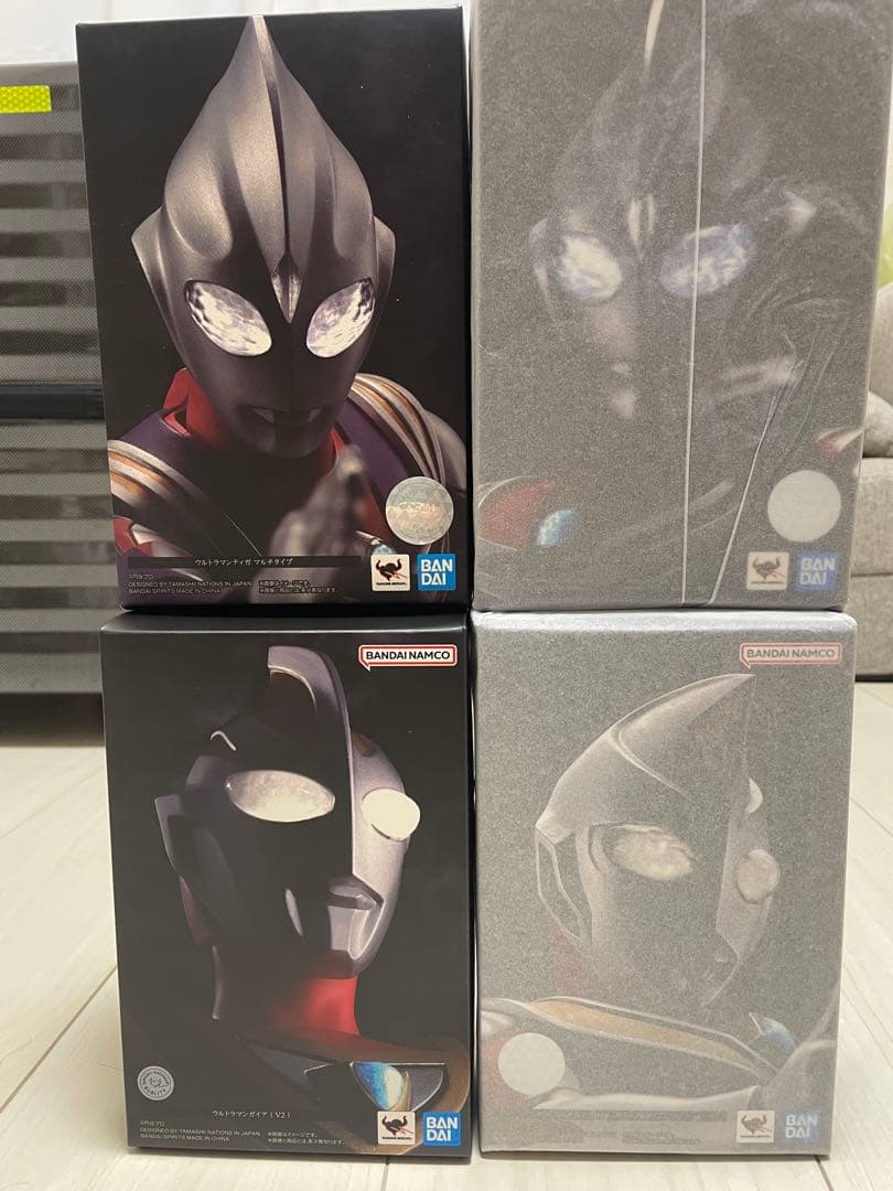 真骨彫　ウルトラマンティガ　ダイナ　ガイア　セット