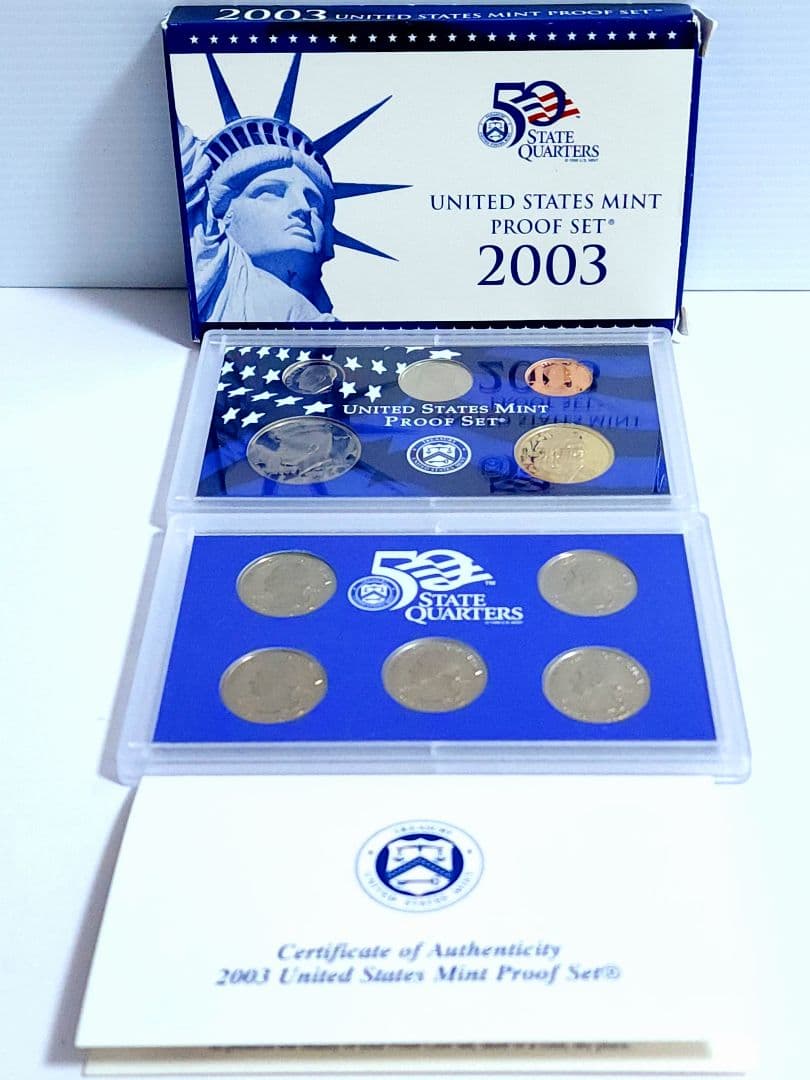 アメリカ合衆国 50州記念銀貨 2003年 シルバー プルーフ 貨幣セット