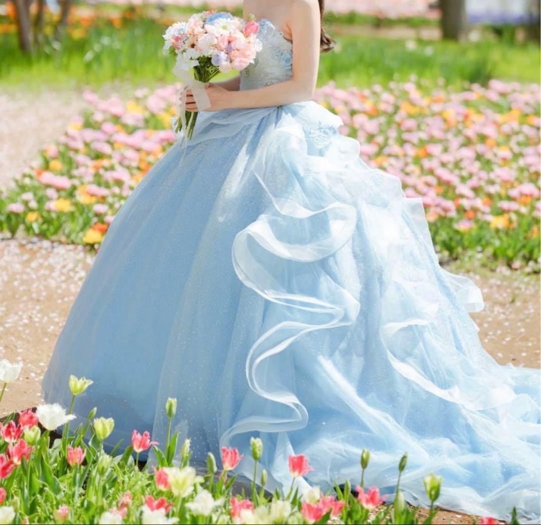 ふ*ゎ様 【お値下げ中‼️】ドレス ウエディング 水色 文化祭 卒業式