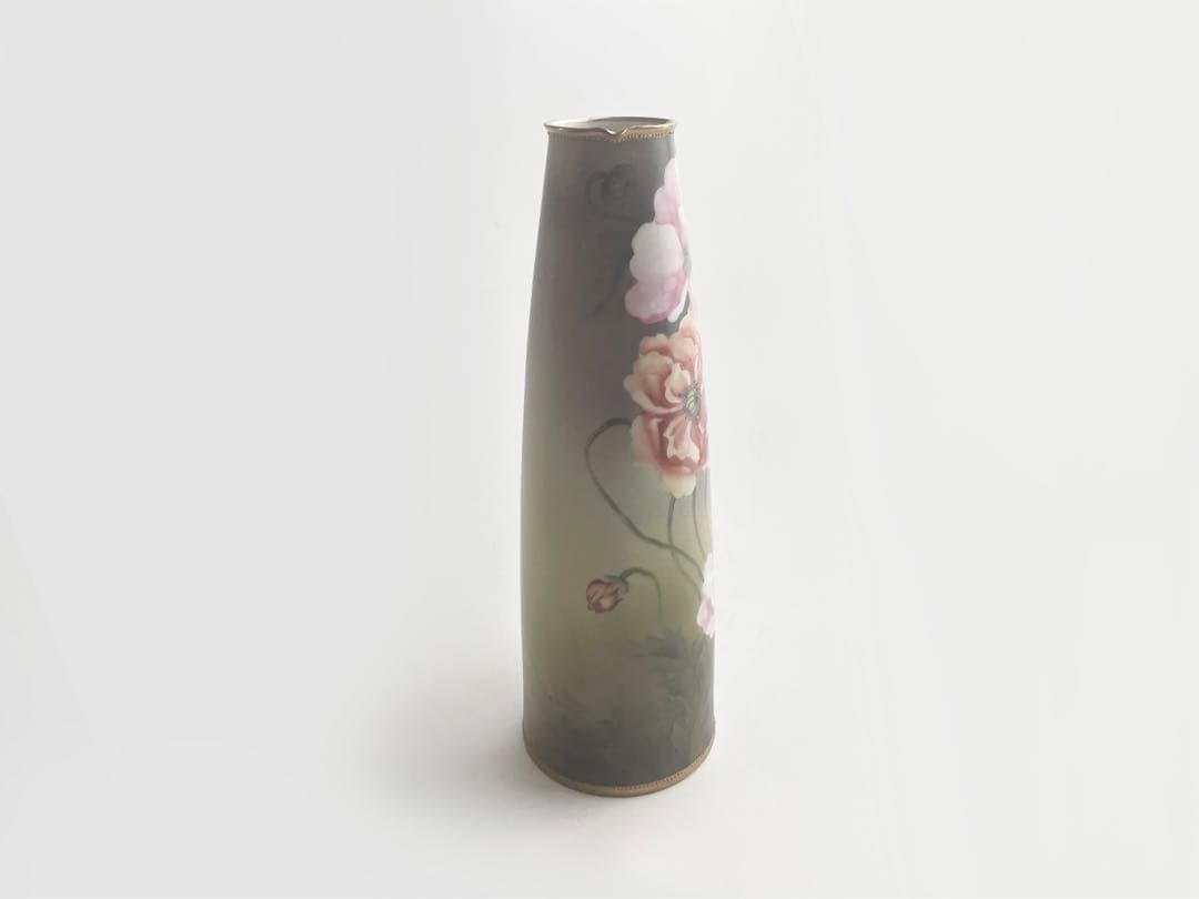 オールドノリタケ　ポピー文様　水注　花瓶　花入　フラワーベース　ヴィンテージ