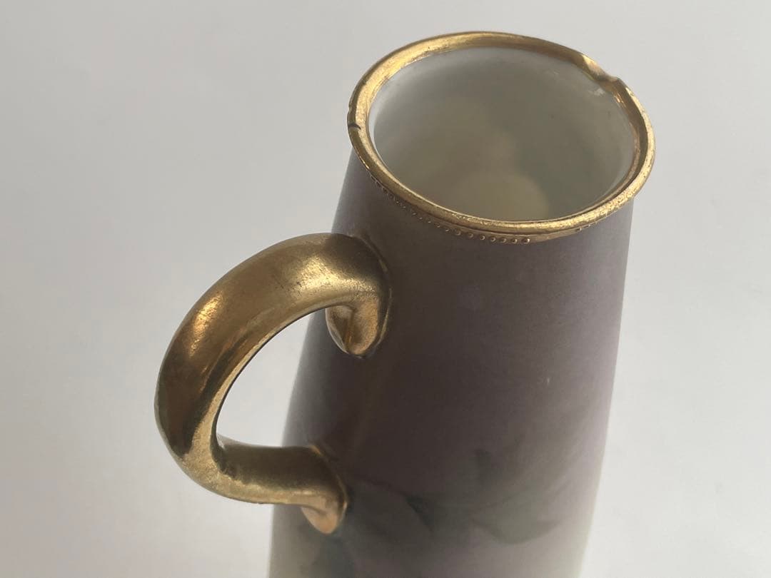 オールドノリタケ　ポピー文様　水注　花瓶　花入　フラワーベース　ヴィンテージ