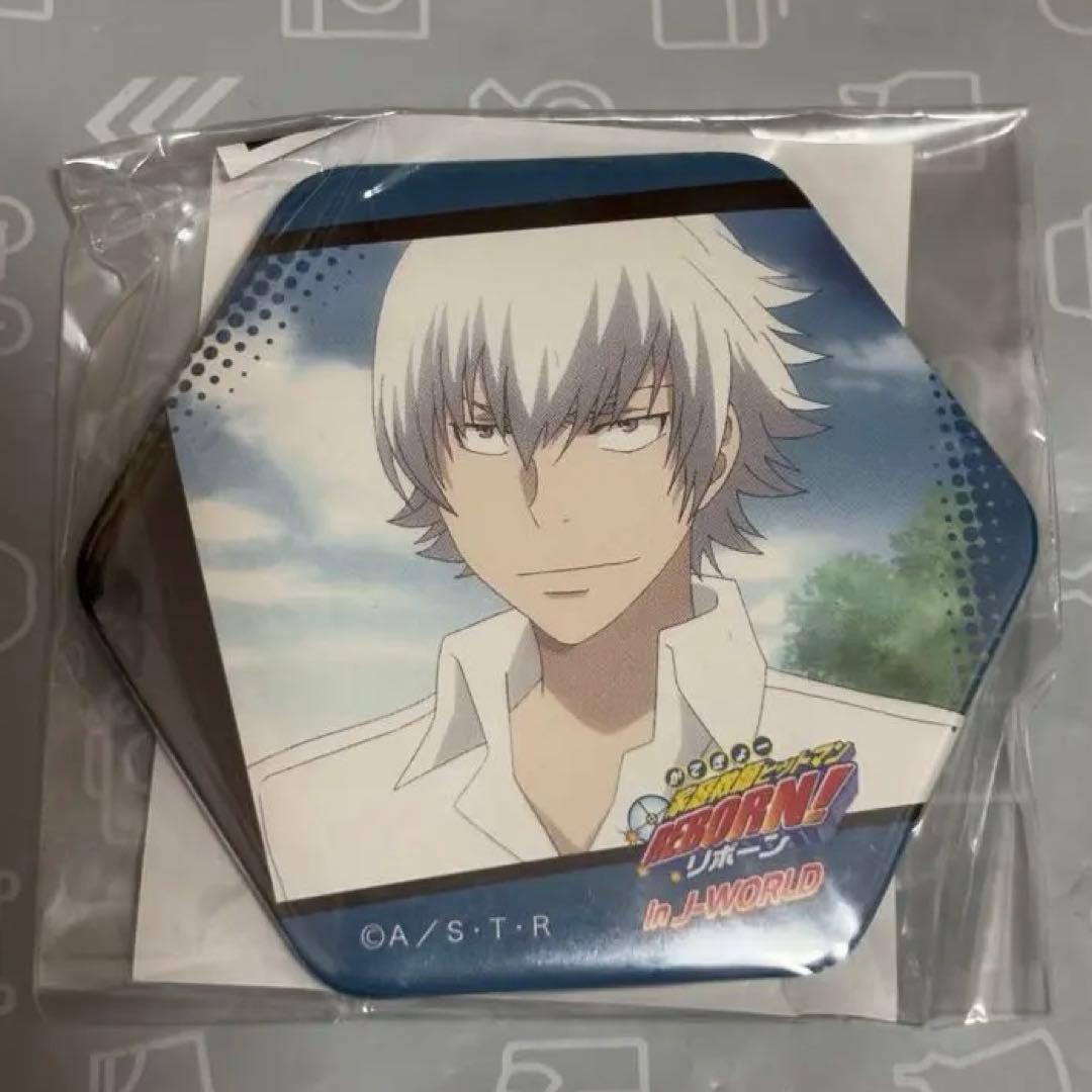 家庭教師ヒットマンREBORN j-world限定　六角型缶バッジ　スクアーロ③