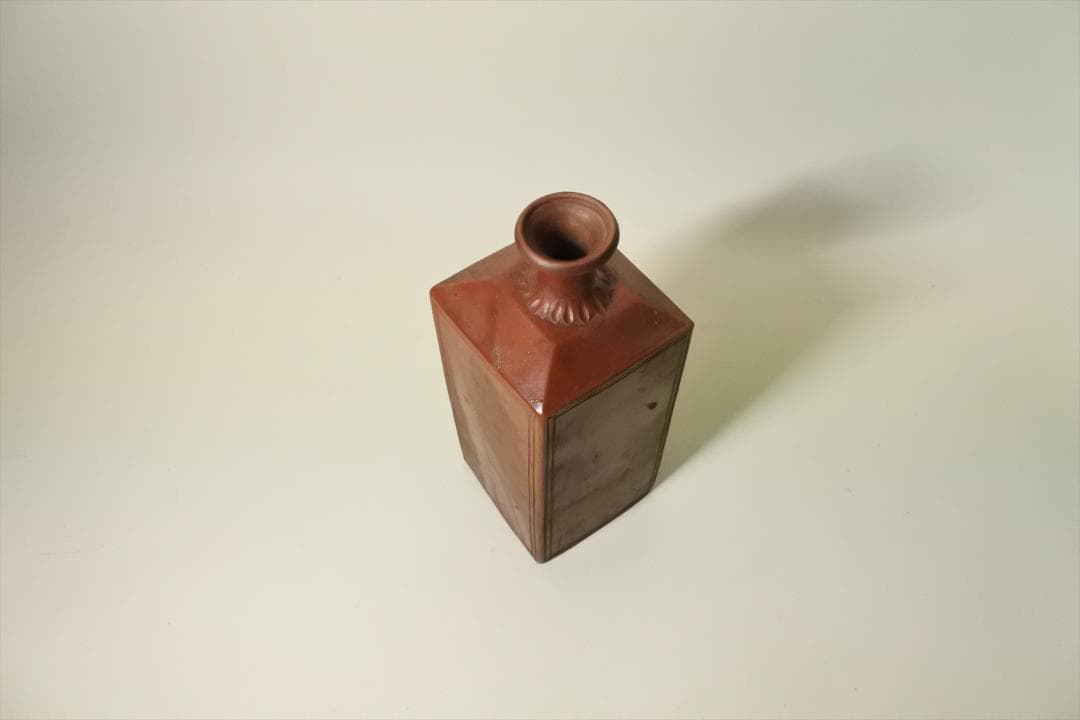 明治時代　備前　角徳利　酒器　骨董品　アンティーク　e