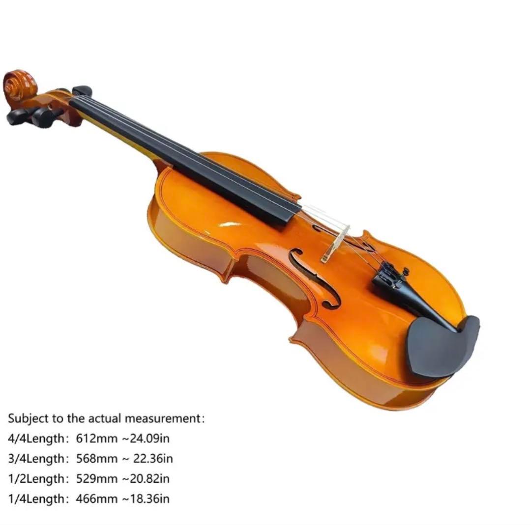 【美品】バイオリン 4/4 弓 弦 スタンド ケースセット初心者向け 演奏