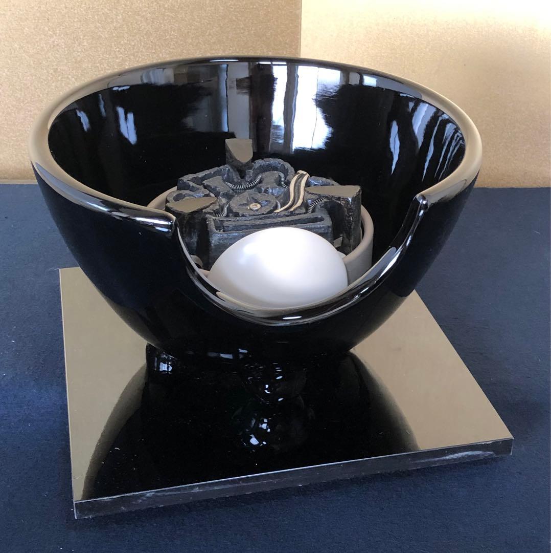 《R》茶道具 野々田式 風炉型電熱器 黒真塗B 元箱　260126く1