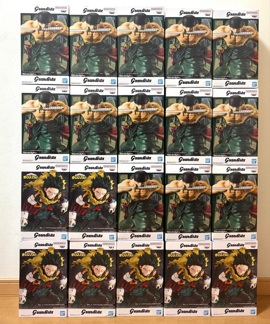 ワンピース Grandista ゾロ Ⅱ デク　フィギュア　20個セット