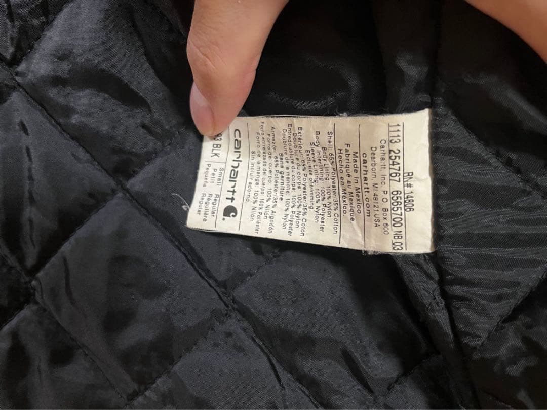 古着　カーハート carhartt ジャケット ブラック