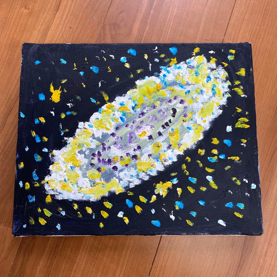 油絵　4歳　子供