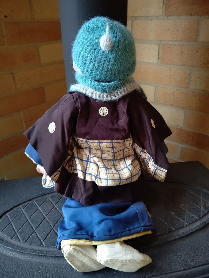 極上 大正時代 逸品　市松人形 男の子 お印 紋付き お手入れ済み