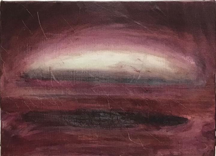 《真夏の泣き顔》絵画 ドローイング 雨天