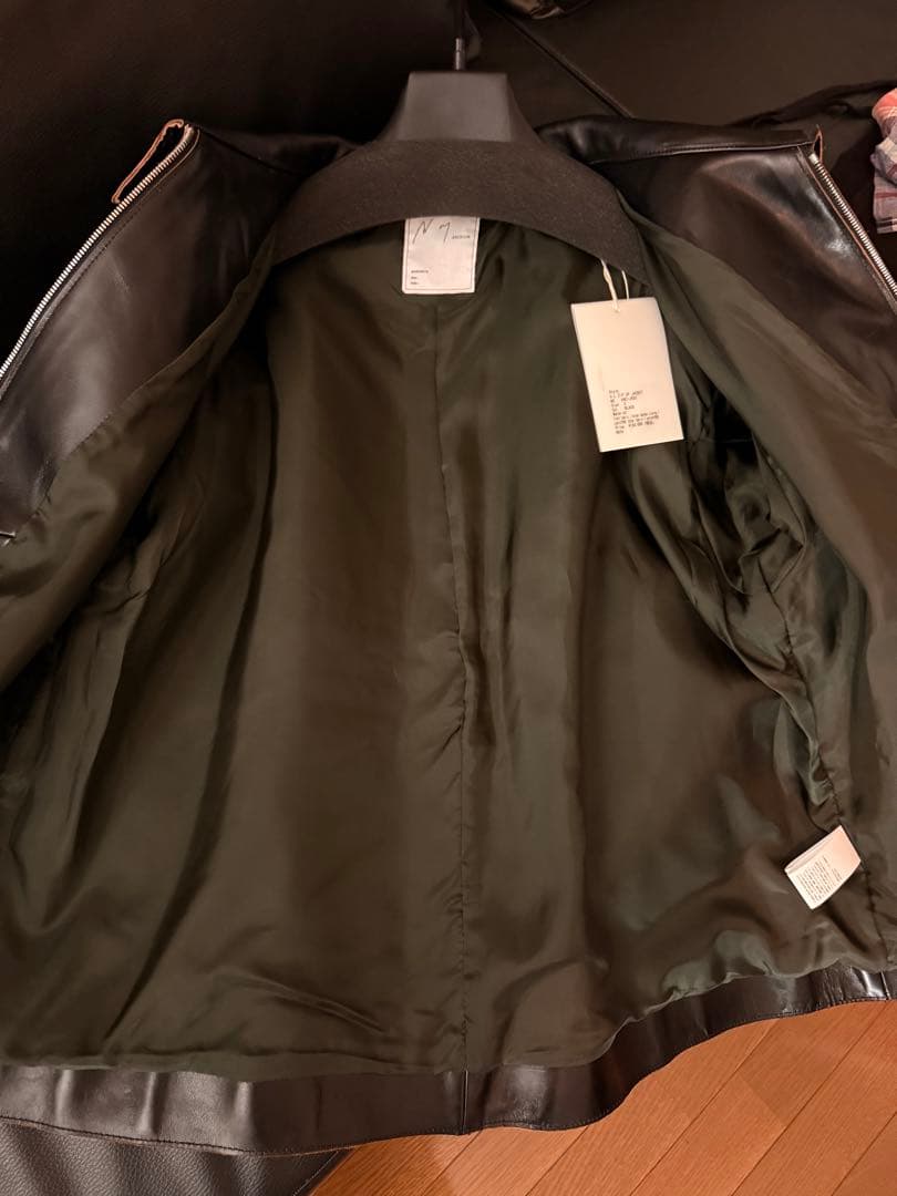 サイズ2 Ancellm H.L ZIP UP JACKET レザージャケット