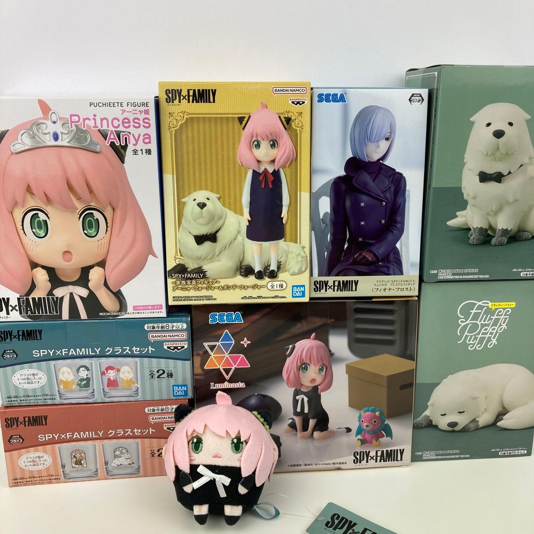 【新品・未開封】スパイファミリー　アーニャ　ボンド　グラス　ダミアン　まとめ売り