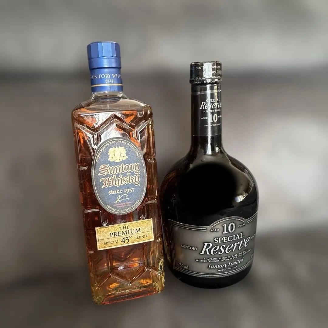 サントリーウイスキー プレミアム43% & スペシャルリザーブ10年