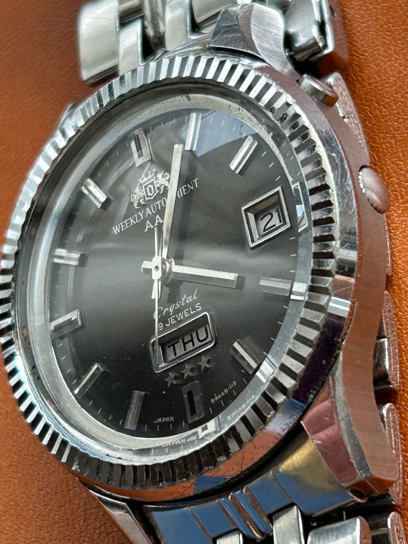 ◇ポワロ◇ オリエント　ウィークリーオート　19石　極美品