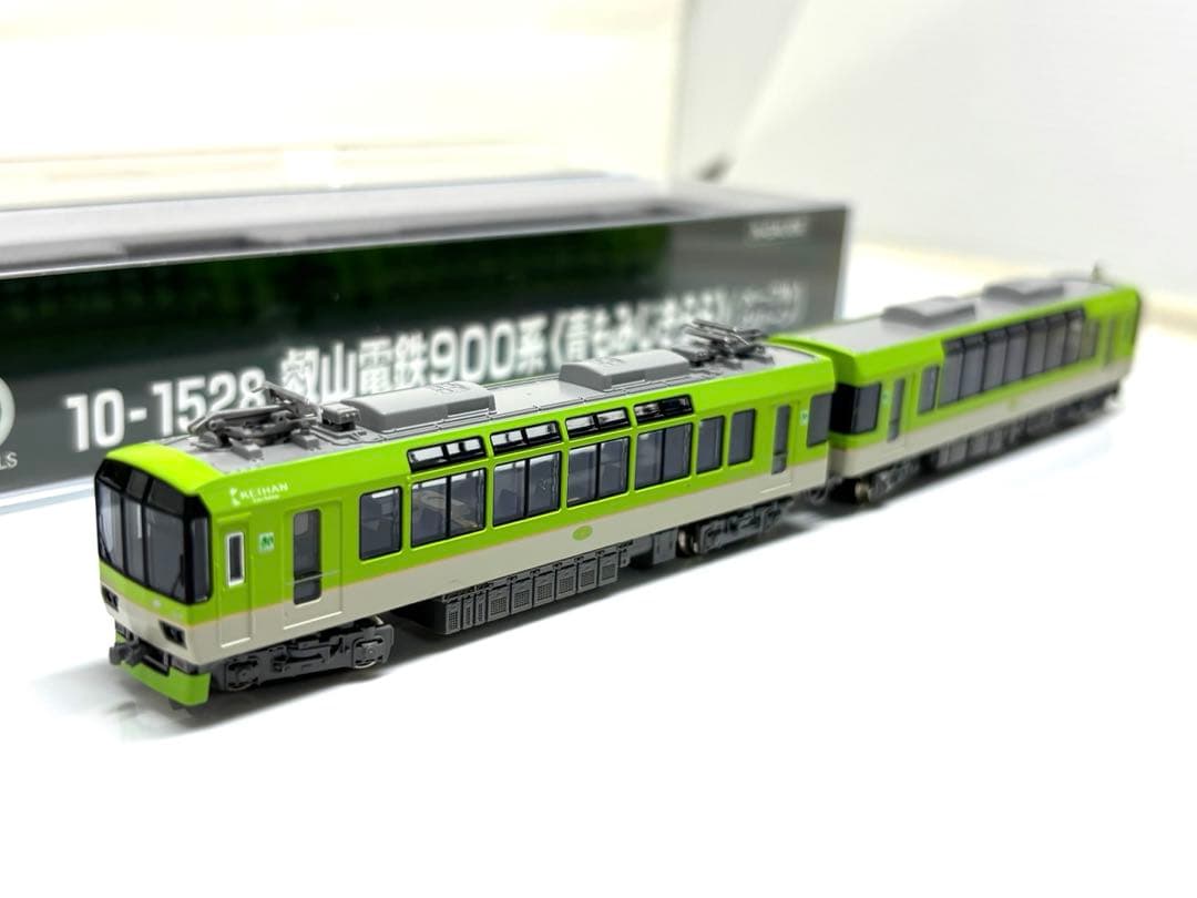 人気の観光電車！KATO 10-1528 叡山電鉄900系 青もみじきらら 2両