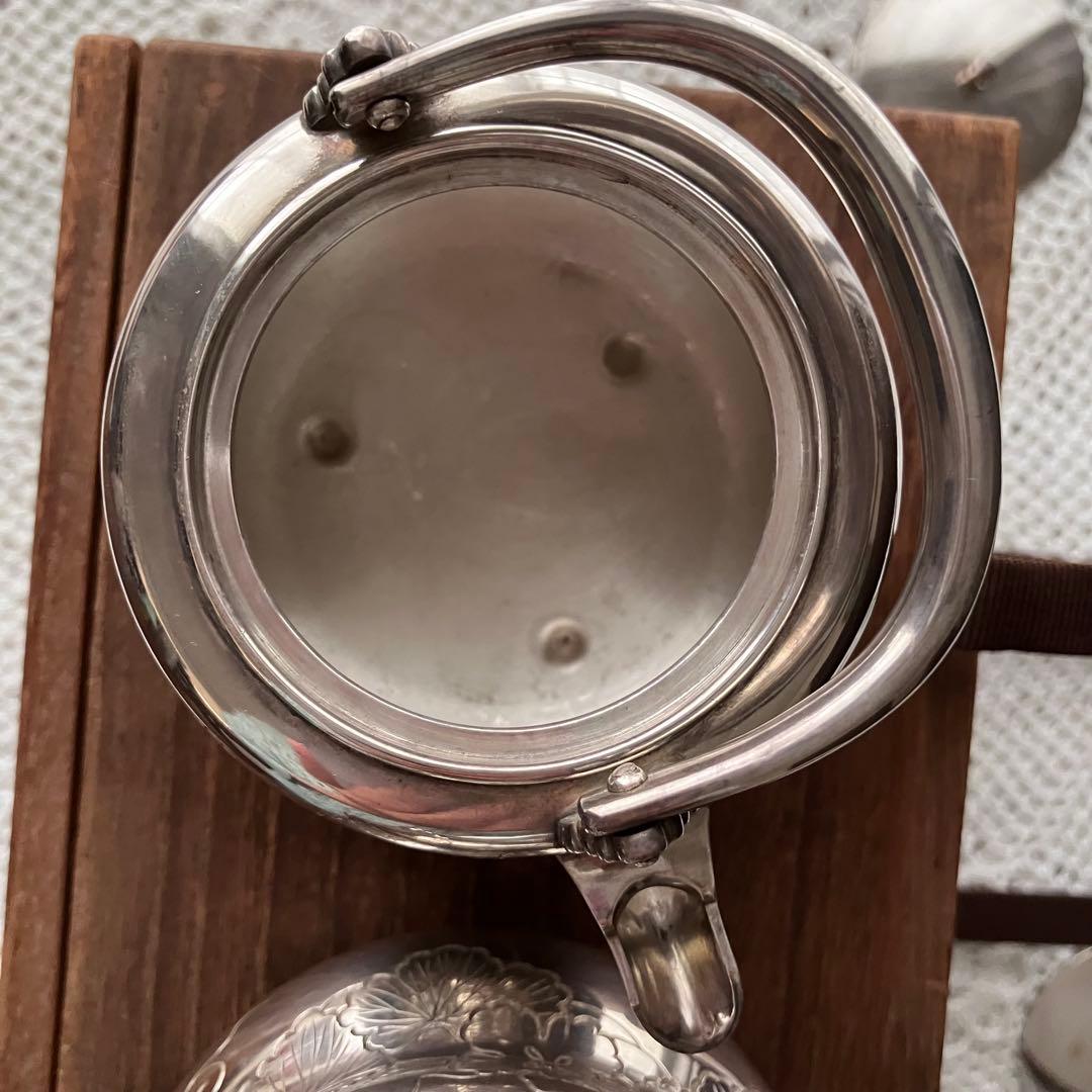 銀製 酒次 酒注 一対 中川浄益 夕顔