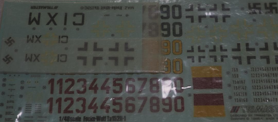 超貴重　トライマスター製フォッケウルフＴa152C-0 1/48　未開封未組立