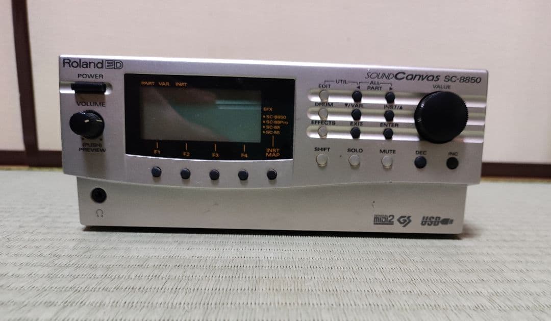 Roland SC-8850 サウンドモジュール 動作確認済 箱なし 外装傷あり