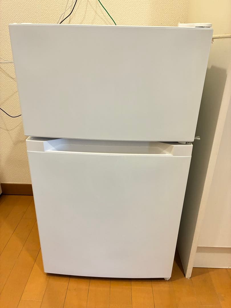冷蔵庫 87L 小型 一人暮らし 2ドア 幅47.5cm PRC-B092D-W