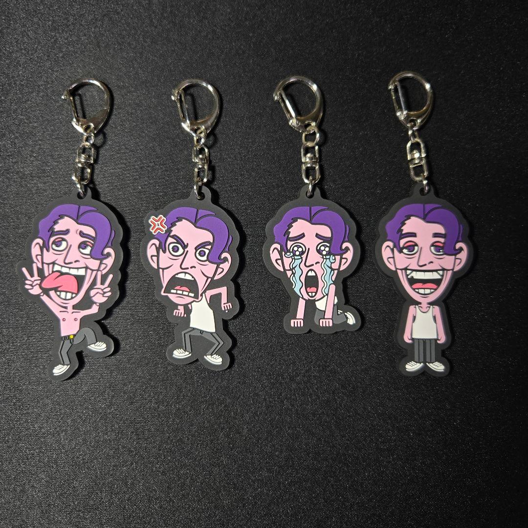 SKRYU ラバーキーホルダー 喜怒哀楽 コンプリート 全4種