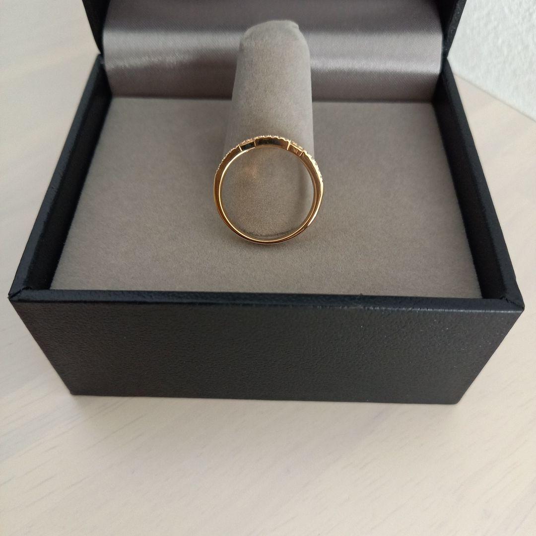 【新品未使用】ジュエリーツツミ＊リング＊K18YG＊ダイヤモンド0.39カラット